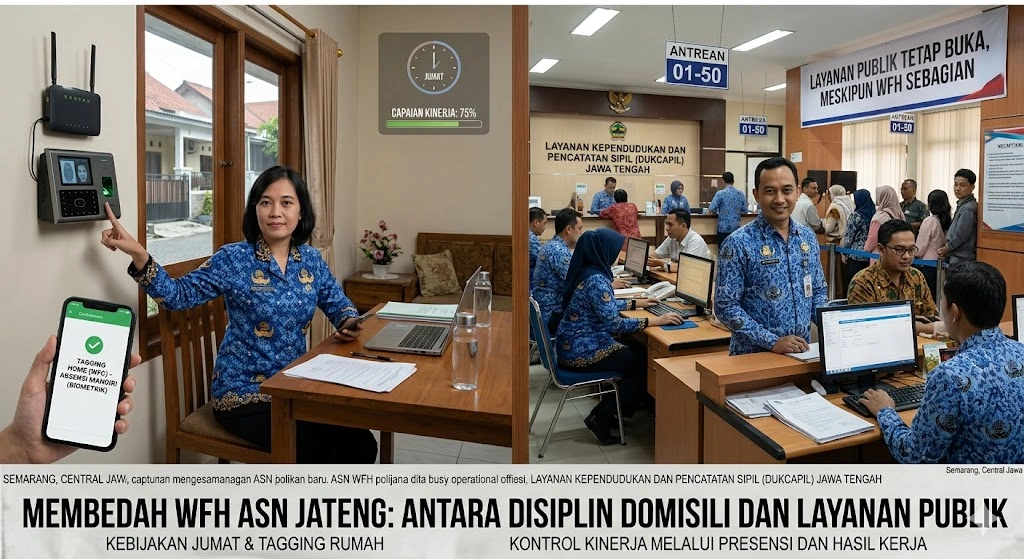 Bazokabet WFH Kebijakan ini direncanakan berlaku satu hari dalam sepekan, dengan fokus pada penghematan energi sekaligus menjaga disiplin dan kinerja pegawai tanpa mengganggu pelayanan publik.